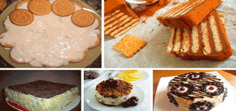 Легкие торты из печенья без выпечки. 5 лучших рецептов!