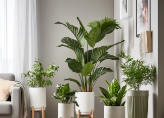 Большие кашпо дома: как выбрать